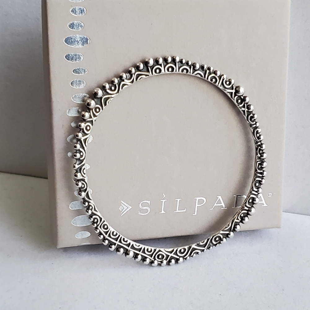 Silpada Sterling Abstract Perfectly Quirky Bracelet